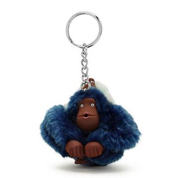 Kipling Mom And Baby Mode Sven Monkey Keychain Accessoires Blauw | BE 1945EB